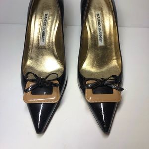 Manolo Blahnik Pantene Leather Stilettos